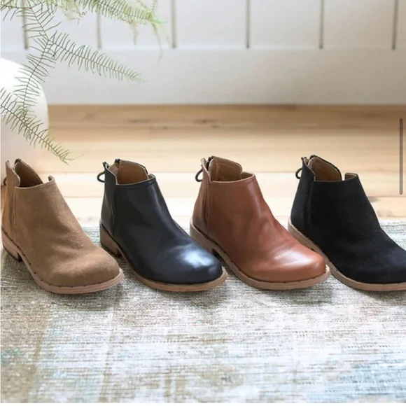 New Beek Leather Falcon Ankle Booties Cognac Brown - Picture 7 of 12